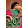 bridal wedding satin saree uk online -9807115293
