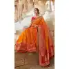 wedding pure silk saree with dupatta -9863115695