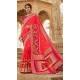 Peach Pink Color Pure Silk Heavy Designer Traditional Wear Saree Blouse -9863115696