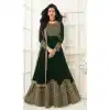 plus size georgette anarkali dresses with pockets -9965116657