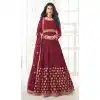plus size georgette anarkali dresses young -9965116659