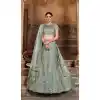 net silk bridal wedding lehenga with rate -9968116678