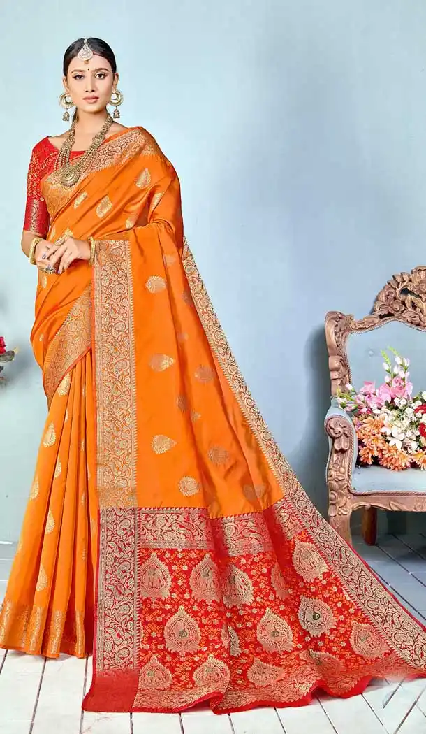 cheapest art silk weaving print sarees online -022117370