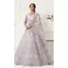 women  net lehenga choli sets -033117484
