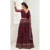 net embroidered women  lehenga choli -033117485