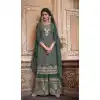 heavy chinon silk palazzo kurti suit -071117752