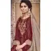heavy chinon silk palazzo night suit -071117754