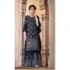 heavy chinon silk palazzo suit pics -071117755