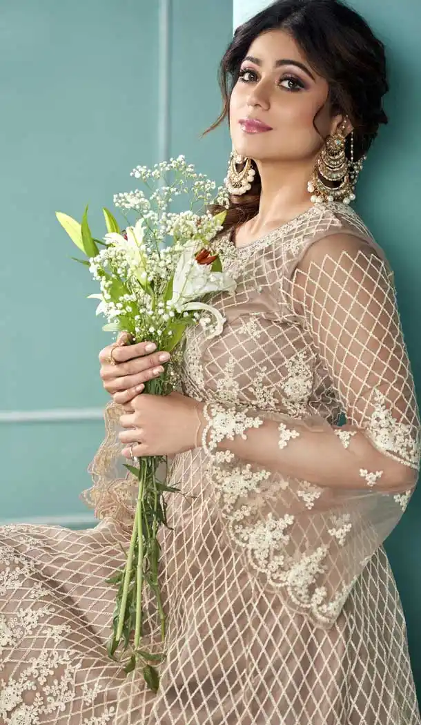 Light Brown Color Butterfly Net Designer Eid Festive Special Lehenga Suit -073117762