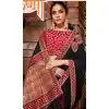 satin silk traditional wear sarees with stone work -076117786