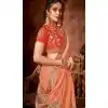 satin silk banarasi traditional wear saree -076117790