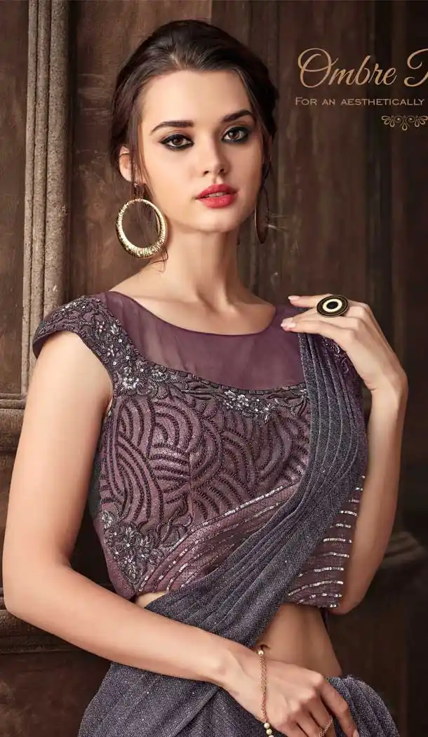 one minute wear lehenga ethnic saree -077117802