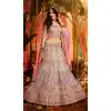 pure organza lehenga bridal lehenga choli -115118128