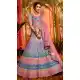 Grey Color Pure Organza Heavy Designer Bridal Wedding Wear Lehenga Choli -115118129