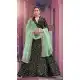 Dazzling Diva Black Color Fur Imported Fabric Designer Party Wear Lehenga Choli -125118219