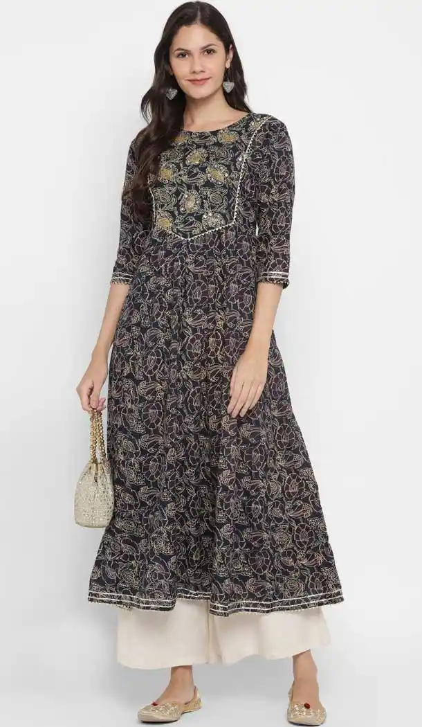 Multi Color Cotton Readymade Summer Casual Party Wear Kurti -225119299