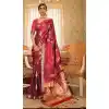 pure soft satin silk traditional saree -255119449