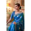 satin silk traditional saree with blouse -255119450