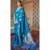 satin silk traditional saree with blouse -255119450