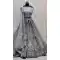 Grey Color Net Heavy Look Bridal Wedding Wear Lehenga Choli -86695762