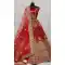 Elegant Red Color Velvet Heavy Bridal Wedding Wear Lehenga Choli -86715773
