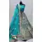 Firozi Color Net Heavy Wedding Mehendi Sangeet Wear Lehenga Choli -86725779
