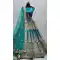 Firozi Color Net Designer Bridal Wedding Wear Women Lehenga Choli -86745787