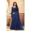 chiffon party wear saree online buy -347120155