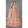 latest design of art silk lehenga suit -348120172