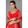 art silk lehengas for reception images -348120174