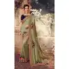 traditional party wear glitter silk saree -370120378