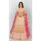 Beige Color Organza Heavy Designer Bridal Wear Lehenga Choli -506121731