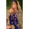 Blue Color Heavy Velvet Heavy Designer Bridal Wear Lehenga Choli -529122002