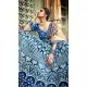 Blue Color Velvet Heavy Designer Bridal Wedding Wear Lehenga Choli -536122031