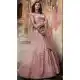 Salmon Pink Color Satin Heavy Designer Bridal Wedding Wear Lehenga Choli -536122036