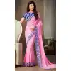 embroidery georgette saree blouse designs -604122676