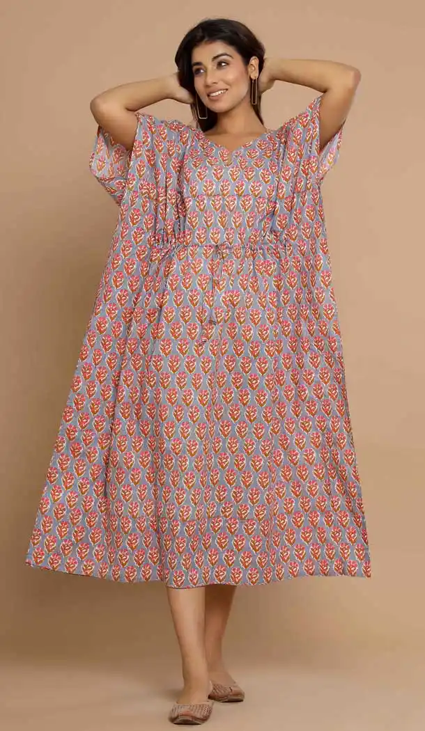 Grey Color Cotton Designer Casual Wear Readymade Kaftan Kurti -629122949