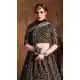 Black Color Raw Silk Designer Wedding Sangeet Wear Lehenga Choli -645123097