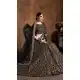 Black Color Raw Silk Designer Wedding Sangeet Wear Lehenga Choli -645123097