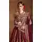 Gorgeous Maroon Color Raw Silk Designer Wedding Sangeet Wear Lehenga Choli -645123104