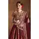 Gorgeous Maroon Color Raw Silk Designer Wedding Sangeet Wear Lehenga Choli -645123104