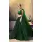 Green Color Georgette Designer Party Wear Women Lehenga Choli -685123607