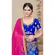Blue Color Silk Blend Designer Traditional Wear Lehenga Choli -736124128