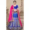 bridal silk blend lehenga choli designs 2021 -736124128