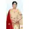Cream Color Silk Blend Designer Traditional Wear Lehenga Choli -736124131
