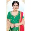 designer silk blend lehenga frock suit -736124134