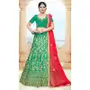 designer silk blend lehenga frock suit -736124134