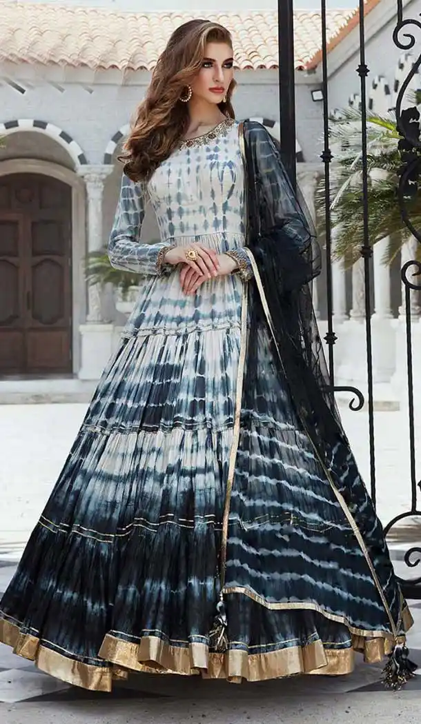 Multi Color Pure Killer Designer Party Wear Readymade Gown Suit -766124461