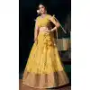 party wear net bridal wear lehenga with jewellery -784124592