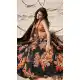 Black Color Organza Printed Designer Party Wear Lehenga Choli -794124662